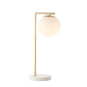 REMI TABLE LAMP - BRASS & MARBLE