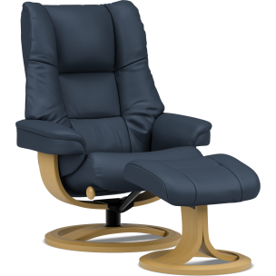 IMG NORDIC 60 STANDARD CHAIR & STOOL PRIME BLUE / DUSTY OAK