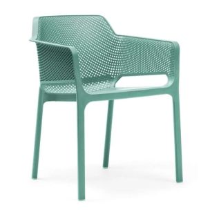 NARDI NET ARM CHAIR SALICE W/ VERDE CUSHION
