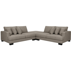 NEW JERSEY MODULAR SOFA WITH OTTOMAN - CHAMPAGNE FABRIC