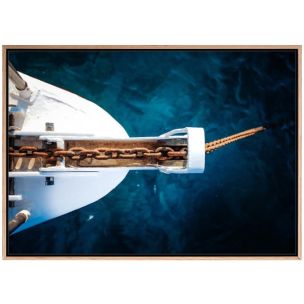 ANCHORS AWAY CANVAS ARTWORK WITH NATURAL FRAME - 1000 X 1400
