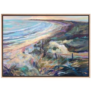 EARLY EVENING WALK CANVAS WITH NATURAL FRAME - 700 X 1000