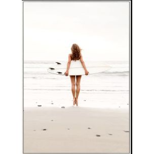 GENTLE SWELL CANVAS ARTWORK WITH NATURAL FRAME - 950 X 1350