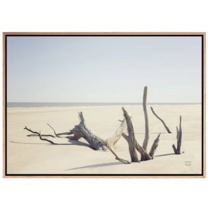 GEORGIA DRIFTWOOD I CANVAS ARTWORK WITH NATURAL FRAME - 1000 X 700