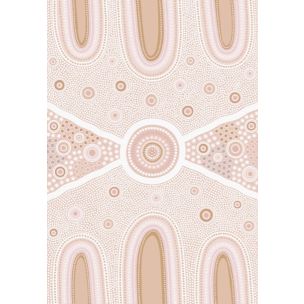 HOME B MIDDLE CANVAS ARTWORK WITH NATURAL FRAME - 915 X 1295