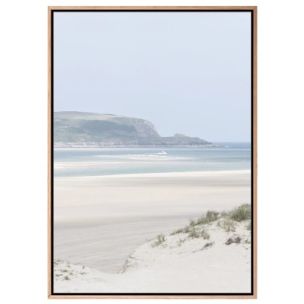 LIGHT AND SAND I CANVAS ARTWORK WITH NATURAL FRAME - 915 X 1295