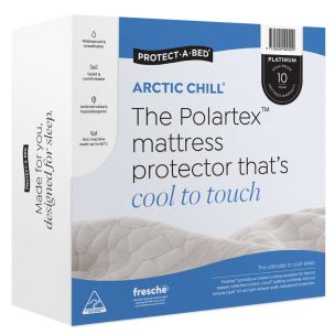 ARCTIC CHILL POLARTEX JACQUARD LONG SINGLE MATTRESS PROTECTOR