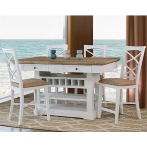 PADDINGTON 5 PIECE BAR TABLE SET 1520 X 1015 X 920H