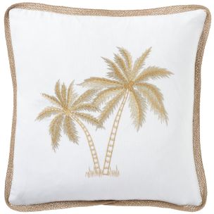 ROYAL MIRAGE PALMS 50X50 CUSHION - FEATHER FILL
