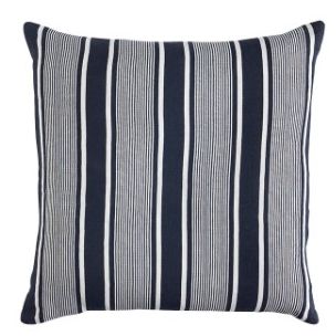 LINEN CAPRI STRIPES NAVY 55 X 550 CUSHION - FEATHER