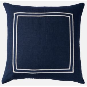LINEN NEWPORT STRIPE 50X50 CUSHION - FEATHER FILLED