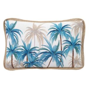 PALMY BLUE ISLE 30X50 CUSHION - FEATHER FILL