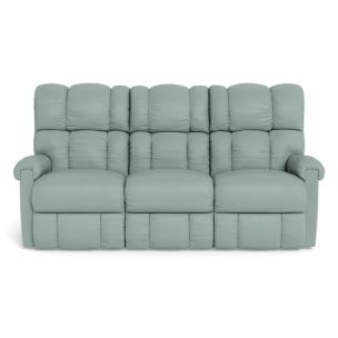 LAZBOY PINNACLE 3 SEATER GLIDEAWAY REC WITH DROP TRAY DOVER SEA GLASS