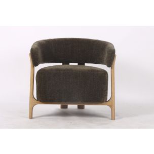 REPUBLIC OCCASIONAL CHAIR - OLIVE GREEN FABRIC