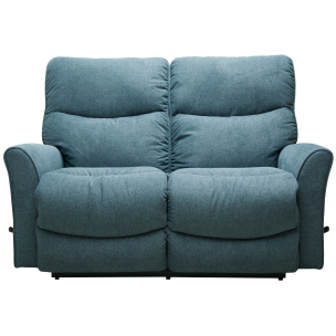 LAZBOY ROWAN 2 SEATER GLIDEAWAY IWAVERLY STORM FABRIC
