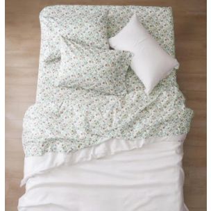 RENEE TAYLOR RED GUM PATTERNED SHEET SET - QUEEN