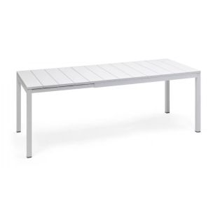 NARDI RIO 140 RESIN EXT TABLE BIANCO