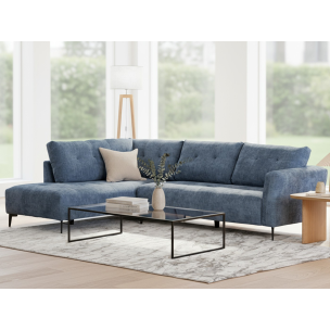SAPPHIRE LHF SOFA CHAISE BLUE T22