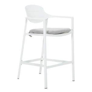 SELKER BAR CHAIR WHITE