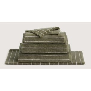 SHERIDAN AVEN BATH MAT GREEN OLIVE