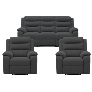 SORA 3RR-R-R FABRIC SET DARK GREY