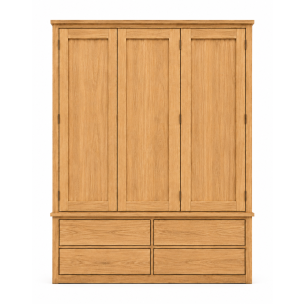 SOUTH HAMPTON OAK WARDROBE