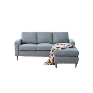 TERRY SOFA CHAISE SOFA BED LAKE BLUE FABRIC