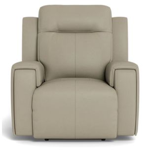 LAZBOY UNITED POWER RECLINER-HEADREST & LUMBAR - ANDROS CLOUD LEATHER