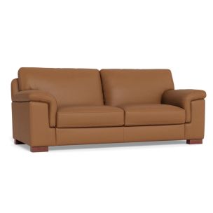 LAZBOY VAIL 3 SEATER SOFA IN PREMIUM OSLO ANTELOPE LEATHER