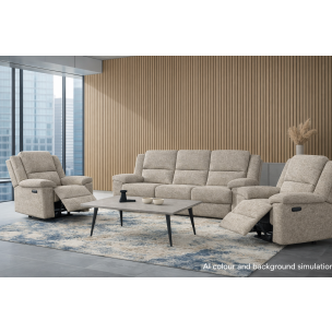 VITO 3PCE SET SAND FABRIC (3RR + 1R + 1R)