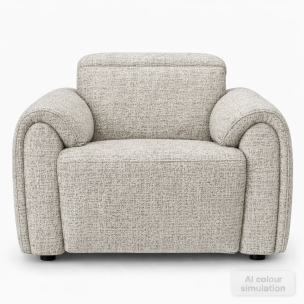 BURANO POWER RECLINER SOLO MOCHA FABRIC
