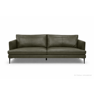 PALERMO 2.5 SEATER SOFA MONTANA OREGANO LEATHER 60/16