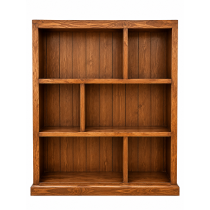 ZIG ZAG LARGE BOOKCASE - LIGHT BROWN
