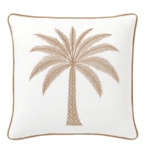 AZURE PALM SAND CUSHION 50 X 50 WITH FEATHER FILL