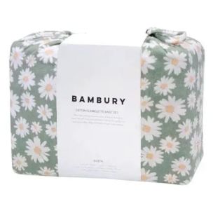 DAISY SAGE FLANNELETTE SHEET SET - SINGLE