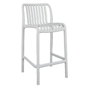 VOYAGE BAR CHAIR WHITE  650 SEAT HEIGHT