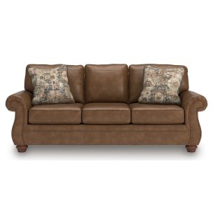 KNIGHTLEY 3 SEATER LOUNGE IN TAN EARTH FABRIC