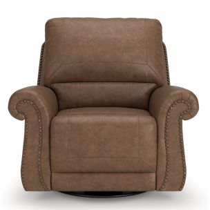KNIGHTLEY SWIVEL GLIDER RECLINER IN TAN EARTH FABRIC
