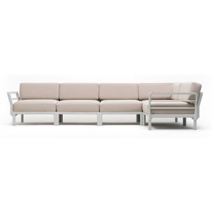 NARDI MAXIMO 5PCE MODULAR SOFA GESSO / PERLA CUSHION