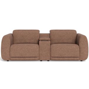 LAZBOY NAPA 2 SEAT THEATRE W/ POWER RECLINE BEACON HILL SANGRIA FABRIC