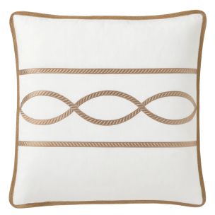 REGATTA SAND 50 X 50 CUSHION WITH FEATHER FILL