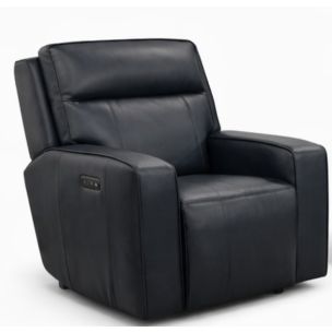SALINA POWER RECLINER RICHMOND MIDNIGHT LEATHER 200/85
