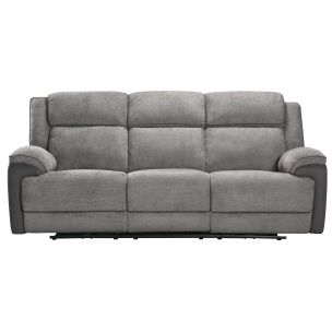 TENNESSEE DARK GREY 3 SEATER POWERED WITH DROP DOWN TRAY